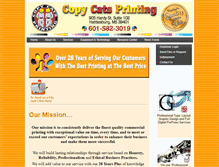 Tablet Screenshot of copycats-printing.com